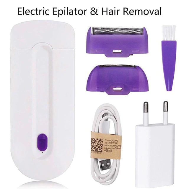 Laser Epilator Removal Painless Light Safely Sensor Shaver